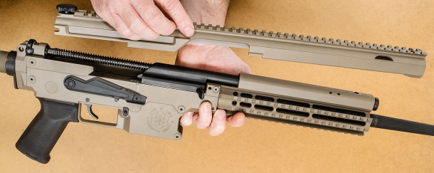 At the heart of a Joshua MK5: AK-type bolt, carrier, and trigger group