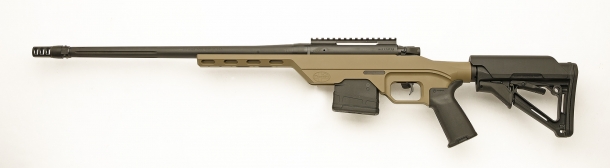 Left side view of the rifle