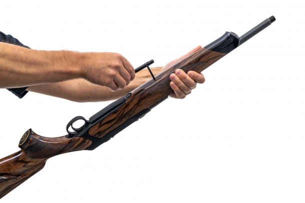 Sauer S404 Silence bolt-action hunting rifle with integral sound suppressor