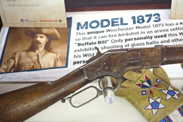 1866-2016: Winchester 150 years anniversary After the model 1866, the Winchester 1873 was another bigh hit: here a 1873 Winchester rifle belonged to Buffalo Bill