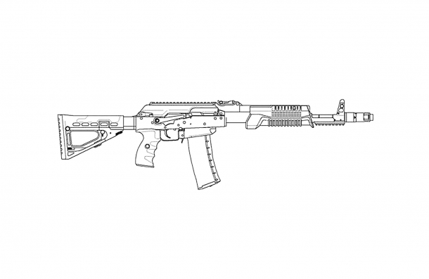 Il KSZ-223 è stato progettato dal Gruppo Kalashnikov appositamente per la nazionale russa di tiro dinamico