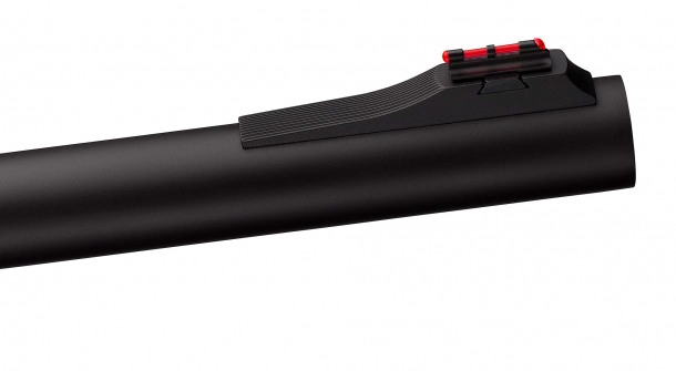 The Winchester SX4 Cantilever Buck shotgun comes with a TRUGLO fiber-optic front sight