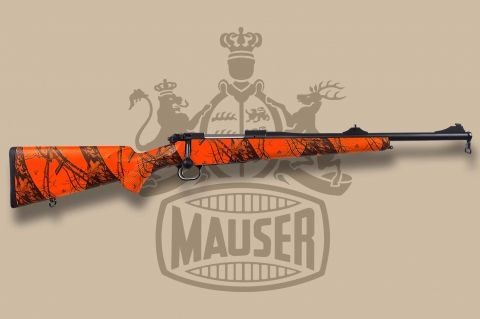 The new blaze orange Mauser M12 Trail hunting rifle