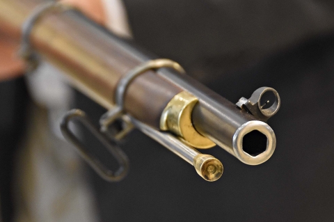 The very 'proprietary' hexagonal bore of the Withworth muzzle loading rifle in .451 caliber