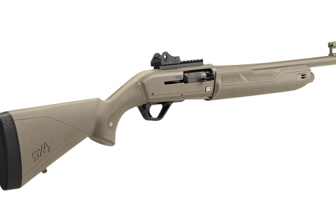 Winchester introduces the 12-gauge SX4 Tactical FDE semi-automatic shotgun – a limited edition, tactical variant of the Super X4 sporting and hunting shotguns series