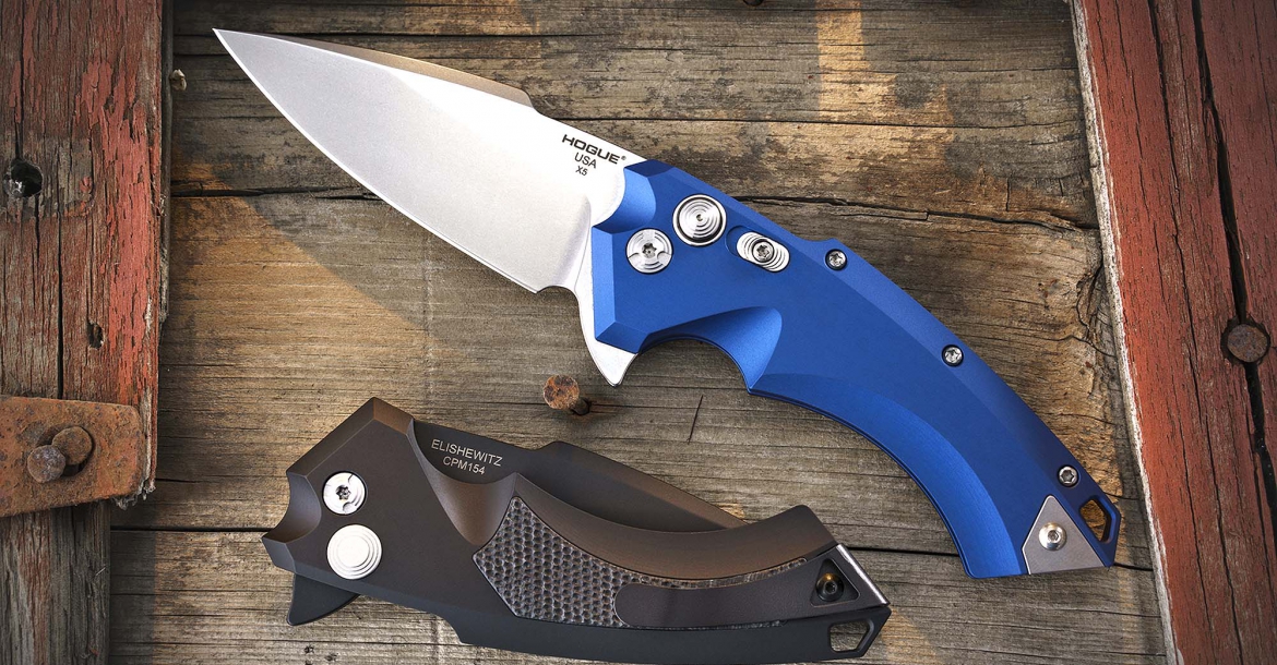Hogue X5 folding knives series, their latest and most distinct knife of its kind