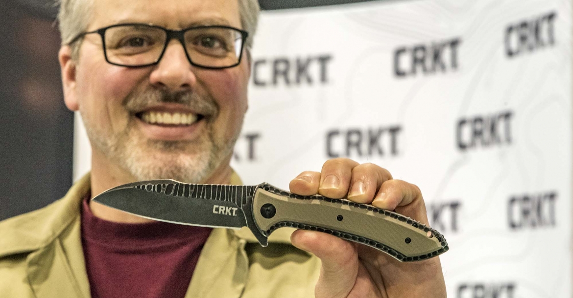 CRKT Designer Erc Ochs with the new Apoc knife